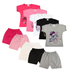 KIDS MULTICOLOR HALF SLEEVE TSHIRT PACK OF 5